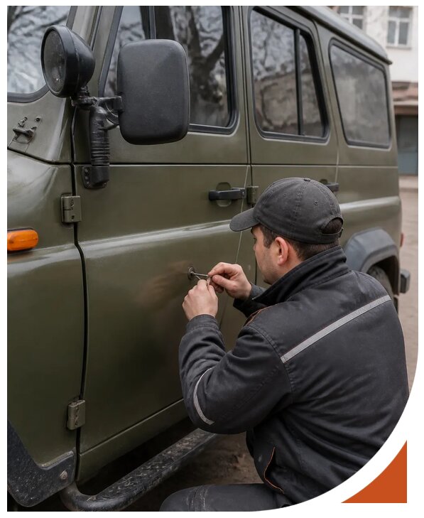 Профессиональное вскрытие автомобиля УАЗ без повреждений в Лабинске